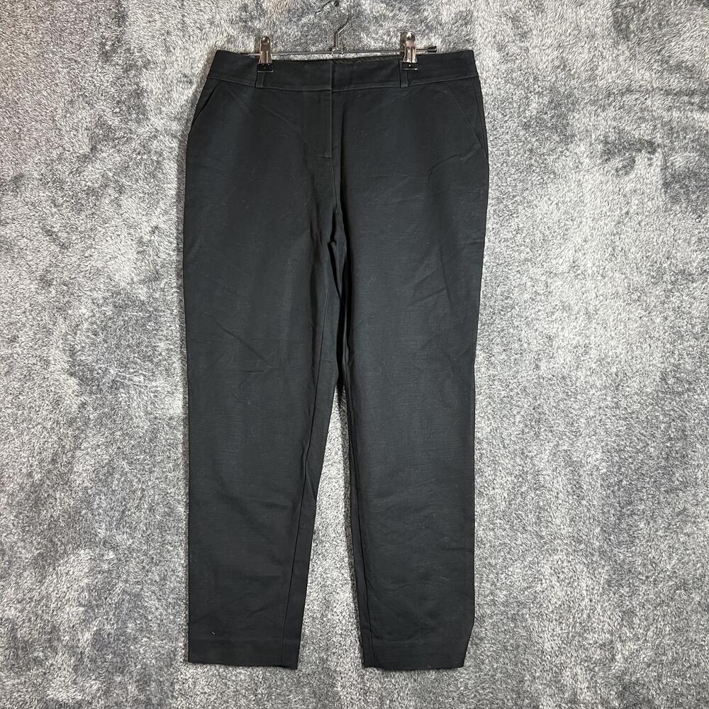 Kate Spade New York Pants Womens 4 Black Ankle Pull On Stretch Pockets 25 Inseam